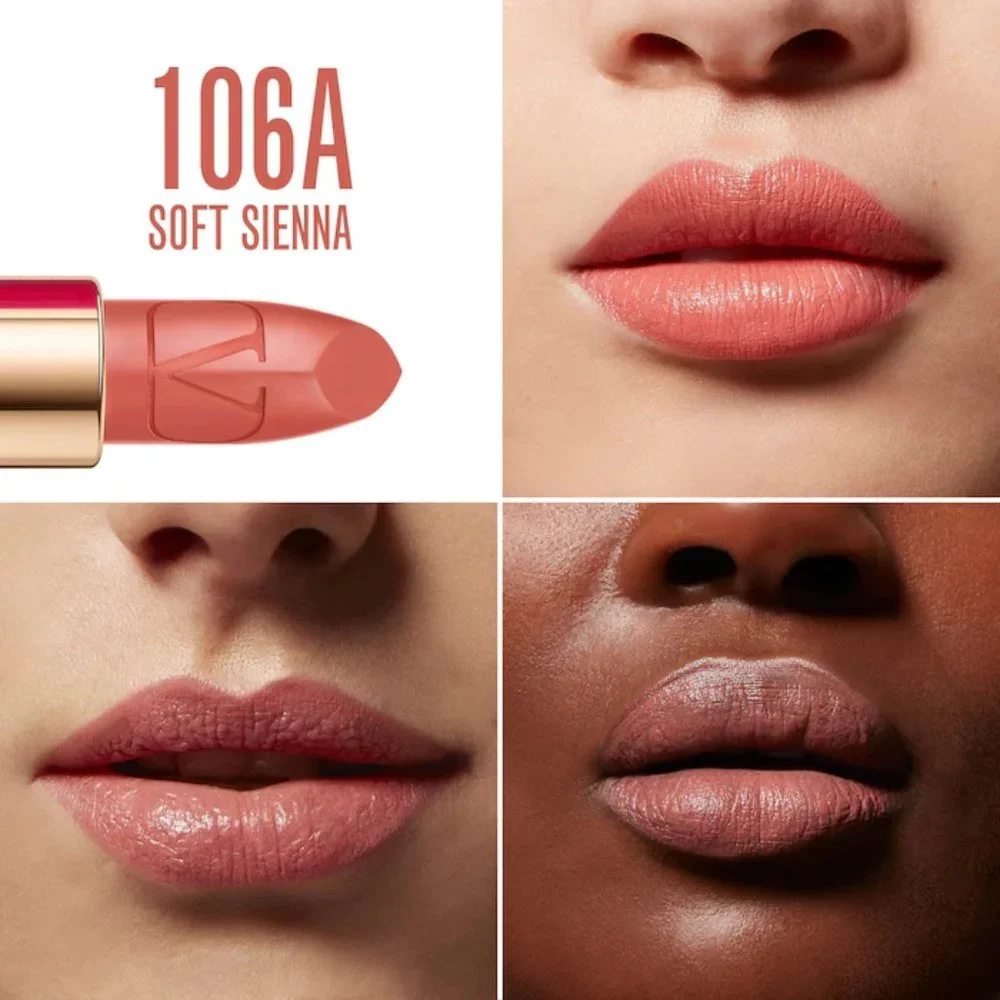 $14 Discount ❤️VALENTINO  #106A SOFT SIENNA Rosso Refillable Lipstick ✨ NIB